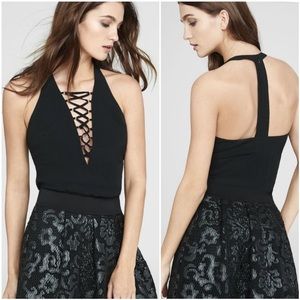 Express Lace Up T-Back Tank Top